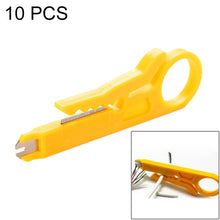 Load image into Gallery viewer, 10 PCS Mini Cable Crimping Tool Punch Down Cutter for RJ45 Cat5 Network Cable, Data Telephone Cable, Computer UTP Cable, 10 PCS
