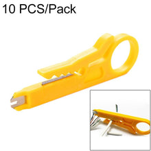 Load image into Gallery viewer, 10 PCS Mini Cable Crimping Tool Punch Down Cutter for RJ45 Cat5 Network Cable, Data Telephone Cable, Computer UTP Cable, 10 PCS