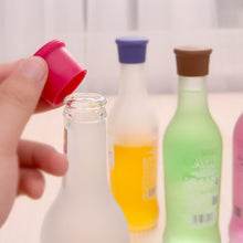 Load image into Gallery viewer, 10 PCS Candy Color Silicone Wine Beer Condiments Bottle Stopper Random Color Delivery, 10 PCS Candy Color