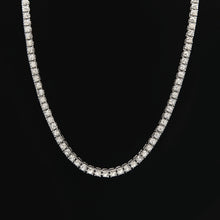 Load image into Gallery viewer, Mens Hip Hop Punk Single Row Crystal Inlaid Alloy Chain Necklace, Size: 24 inch, Size: 24 inch