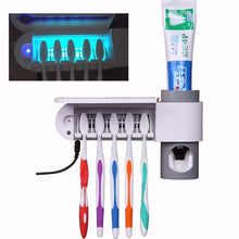 Load image into Gallery viewer, Automatic Toothpaste Dispenser Dental UV Ultraviolet Toothbrush Sterilizer Storage Holder