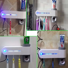 Load image into Gallery viewer, Automatic Toothpaste Dispenser Dental UV Ultraviolet Toothbrush Sterilizer Storage Holder