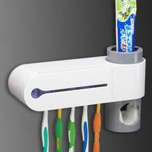 Load image into Gallery viewer, Automatic Toothpaste Dispenser Dental UV Ultraviolet Toothbrush Sterilizer Storage Holder