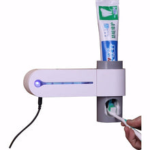 Load image into Gallery viewer, Automatic Toothpaste Dispenser Dental UV Ultraviolet Toothbrush Sterilizer Storage Holder