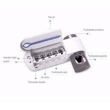 Load image into Gallery viewer, Automatic Toothpaste Dispenser Dental UV Ultraviolet Toothbrush Sterilizer Storage Holder