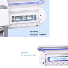 Load image into Gallery viewer, Automatic Toothpaste Dispenser Dental UV Ultraviolet Toothbrush Sterilizer Storage Holder
