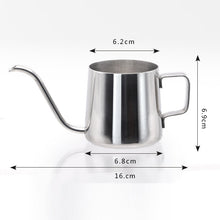Load image into Gallery viewer, Long Narrow Spout 304 Stainless Steel Hand Drip Coffee Pot with Hanging Ear, 250ML, 350ML