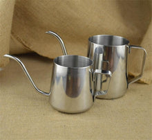 Load image into Gallery viewer, Long Narrow Spout 304 Stainless Steel Hand Drip Coffee Pot with Hanging Ear, 250ML, 350ML