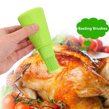 Load image into Gallery viewer, Kitchen Silicone Oil Brush Grill Brush Oil Bottle,Random Color Delivery, 11.5x5cm