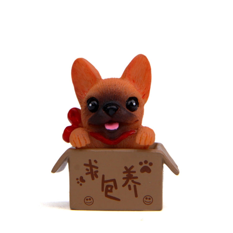 2 PCS Creative Home Decoration Bulldog Doll Ornament, Random Style