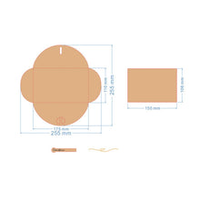 Load image into Gallery viewer, 5 PCS Festival Creative DIY Retro Kraft Paper Handmade Large Dry Flower Greeting Card Birthday Card, Dry Flower Greeting Card