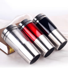 Load image into Gallery viewer, 430ml  Double Insulated Stainless Steel Mug In-Car Using Business Water Bottle