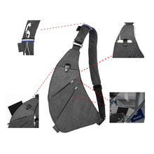 Load image into Gallery viewer, Fashion Wear-resistant Multifunctional Pockets Single Shoulder Bag Chest Front Bag for Man