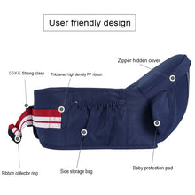 Load image into Gallery viewer, Ergonomic Baby Carrier with Hip Seat for Baby with Reflective Strip for 0-3 Years Old
