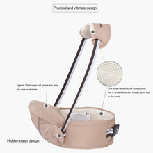 Load image into Gallery viewer, Ergonomic Baby Carrier with Hip Seat for Baby with Reflective Strip for 0-3 Years Old