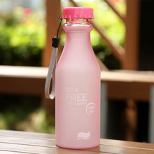 Load image into Gallery viewer, 550ml Frost Leak-proof Plastic Portable Soda Bottle Sealed Simple Student Handy Beverage Bottle, 550ml
