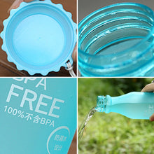 Load image into Gallery viewer, 550ml Frost Leak-proof Plastic Portable Soda Bottle Sealed Simple Student Handy Beverage Bottle, 550ml
