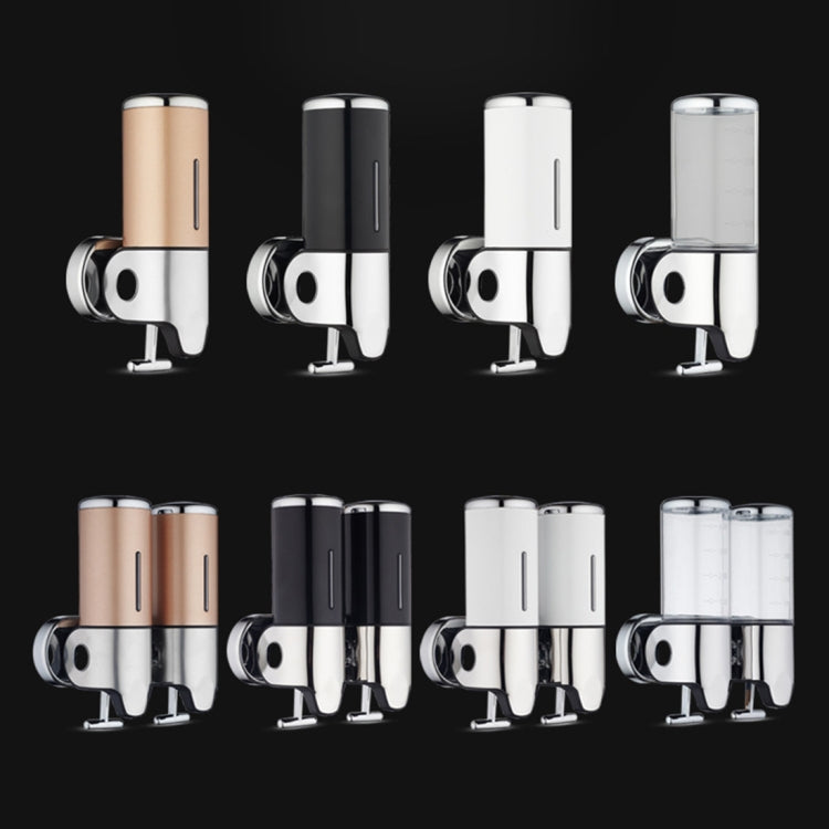 Dual Hotel Shower Manual Dispenser Wall Mounted Washing Liquid Shampoo Soap Bottle, Capacity: 1000ml, 1000ml/Transparent, 1000ml/White, 1000ml/Dark Red, 1000ml/Green, 1000ml/Blue, 1000ml/Purple, 1000ml/Red, 1000ml/Silver, 1000ml/Black, 1000ml/Gold