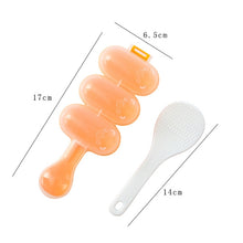 Load image into Gallery viewer, Cute Style Food-grade Sushi Rice Ball Shaker Mold with Spoon for Kids, Random Color Delivery, Spoon Shape