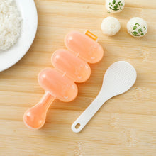 Load image into Gallery viewer, Cute Style Food-grade Sushi Rice Ball Shaker Mold with Spoon for Kids, Random Color Delivery, Spoon Shape