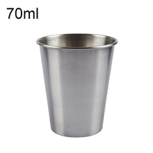 Load image into Gallery viewer, 70ml Single Wall Electropolished Stainless Steel Brief Wine Cup(Silver), 70ml