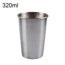 Load image into Gallery viewer, 320ml Single Wall Electropolished Stainless Steel Brief Wine Cup(Silver), 320ml