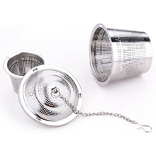 Load image into Gallery viewer, Stainless Steel Locking Spice Tea Strainer Mesh Infuser Tea Ball Filter, Middle Size: 6.5 x 6cm, Middle Size: 6.5 x 6cm