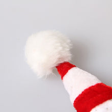 Load image into Gallery viewer, Western Red and White Striped Pet Dog Christmas Hat, Comfortable Children Dressing Up Christmas Hat, Red and White Striped