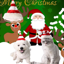 Load image into Gallery viewer, Western Red and White Striped Pet Dog Christmas Hat, Comfortable Children Dressing Up Christmas Hat, Red and White Striped