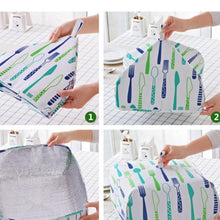 Load image into Gallery viewer, Foldable Thickened Aluminum Foil Food Heat Preservation Cover, Size: L (37 x 37 x 15cm), Size: L Green, Size: L Red