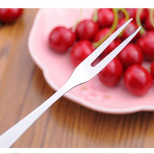 Load image into Gallery viewer, 10 PCS Stainless Steel Fruit Fork Creative Environmental Small Fruit Prong, 10 PCS Fruit Fork