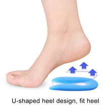 Load image into Gallery viewer, U-shaped Heel Pad Soft and Comfortable Shock Absorption Silicone Pad Insole, Size: S(30-34 Yards), Size: S(30-34 Yards)