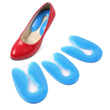 Load image into Gallery viewer, U-shaped Heel Pad Soft and Comfortable Shock Absorption Silicone Pad Insole, Size: S(30-34 Yards), Size: S(30-34 Yards)