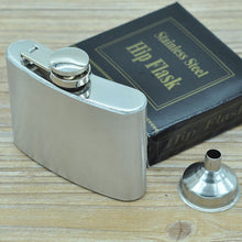 Load image into Gallery viewer, 112mL (4oz) Outdoor Sports Handy Home Travel Wild Stainless Steel Portable Hip Flask(with Small Funnel)(Silver 112mL (4oz)), 112mL (4oz)
