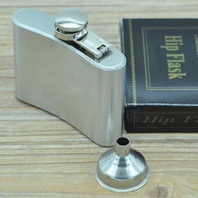 Load image into Gallery viewer, 112mL (4oz) Outdoor Sports Handy Home Travel Wild Stainless Steel Portable Hip Flask(with Small Funnel)(Silver 112mL (4oz)), 112mL (4oz)