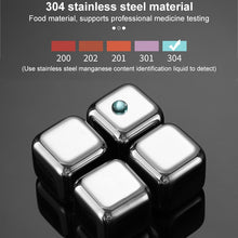 Load image into Gallery viewer, Stainless Steel Chilling Reusable Ice Cubes for Whiskey, Vodka, Liqueurs, 1 PC