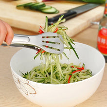 Load image into Gallery viewer, Stainless Steel Barbecue Steak Clip Tongs BBQ Roasting Shovels Leak Steak Shovel Spatula Food Clamp Bread Clips, Length: 24cm, 24cm