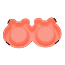 Load image into Gallery viewer, 2 in 1 Stainless Steel  Bowls, Anti-slippery Mat Cartoon Shape Detachable Pets Bowls, Random Color Delivery, 2 in 1 Cartoon Shape Pets Bowls