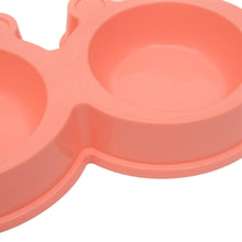 Load image into Gallery viewer, 2 in 1 Stainless Steel  Bowls, Anti-slippery Mat Cartoon Shape Detachable Pets Bowls, Random Color Delivery, 2 in 1 Cartoon Shape Pets Bowls