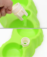 Load image into Gallery viewer, Pumpkin Shape Dog Cat Food Dish + Drinking Water Double Bowls with Automatic Water Dispenser, Size: S, Size: S  Coffee, Size: S  Green, Size: S  Blue, Size: S  Magenta, Size: S  White, Size: S Yellow