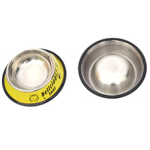 Load image into Gallery viewer, Stainless Steel Bowls, Anti-slip Colorful Paint Printed Pets Bowls, Bowl Diameter: 13 cm, Bowl Bottom Diameter: 17.7 cm, Diameter: 13 cm
