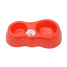 Load image into Gallery viewer, Dog Cat Food Dish + Drinking Water Double Bowls with Automatic Water Dispenser