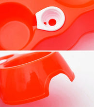 Load image into Gallery viewer, Dog Cat Food Dish + Drinking Water Double Bowls with Automatic Water Dispenser