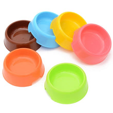 Load image into Gallery viewer, Dog Cat Light Candy Color Plastic Material Single Pets Bowls, Single Pets Bowls