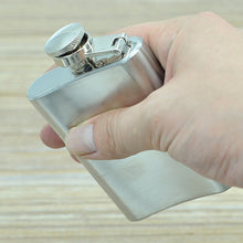 Load image into Gallery viewer, 100ml(3.5oz)  Pocket Flagon Outdoor Sports Flat Liquor Flask Camping Ultralight Portable Wearproof Wine Pot(Silver), 100ml(3.5oz)