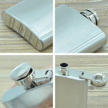Load image into Gallery viewer, 100ml(3.5oz)  Pocket Flagon Outdoor Sports Flat Liquor Flask Camping Ultralight Portable Wearproof Wine Pot(Silver), 100ml(3.5oz)