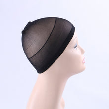 Load image into Gallery viewer, 5pcs High Elastic Silk Socks Fake Hair Net Wig Liner Caps Snood Mesh, B, Color:Black, B, Color:Flesh Color, B