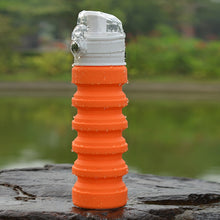 Load image into Gallery viewer, 500mL Outdoor Travel Silicone Foldable Kettle Telescopic Cup Sports Drinking Bottle
