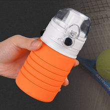 Load image into Gallery viewer, 500mL Outdoor Travel Silicone Foldable Kettle Telescopic Cup Sports Drinking Bottle