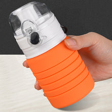 Load image into Gallery viewer, 500mL Outdoor Travel Silicone Foldable Kettle Telescopic Cup Sports Drinking Bottle